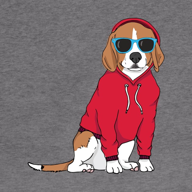 Hipster Beagle by Megan Roy